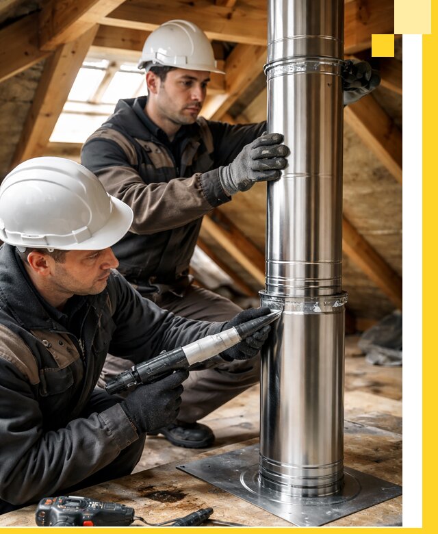 Монтаж дымоходов для каминов в Владимире с гарантией качества