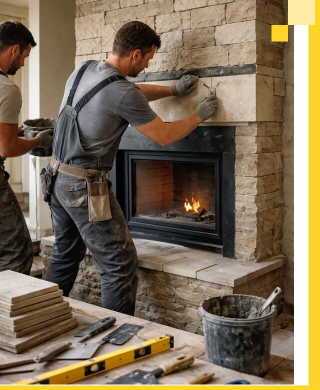 Проектирование и установка открытых каминов в Владимире