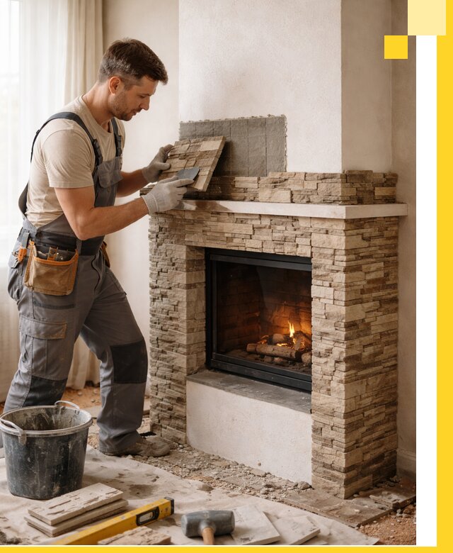 Изготовление и монтаж каминов для дома под ключ в Владимире