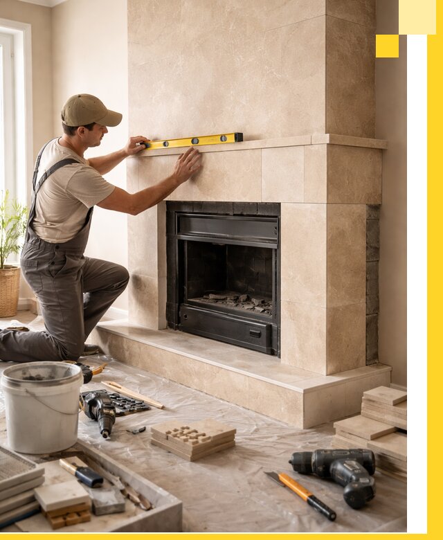 Установка и монтаж каминов в частном доме под ключ в Владимире