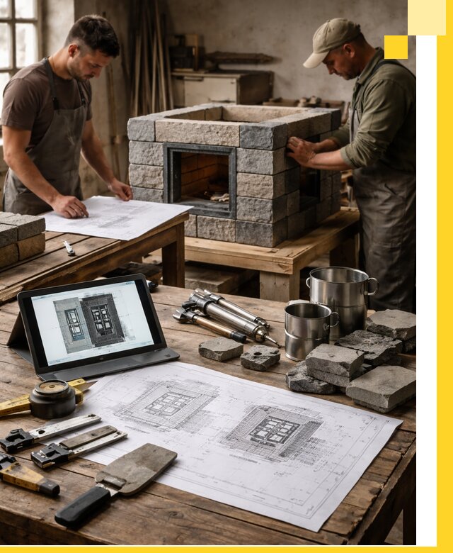 Разработка проектов печей с согласованием и монтажом в Владимире