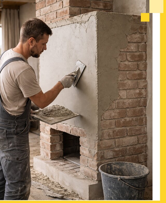 Отделка печей и облицовка каминов в Владимире под ключ