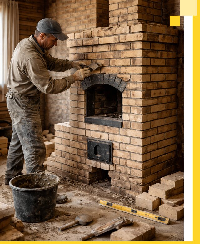 Кирпичные печи под ключ в Владимире: проектирование и кладка
