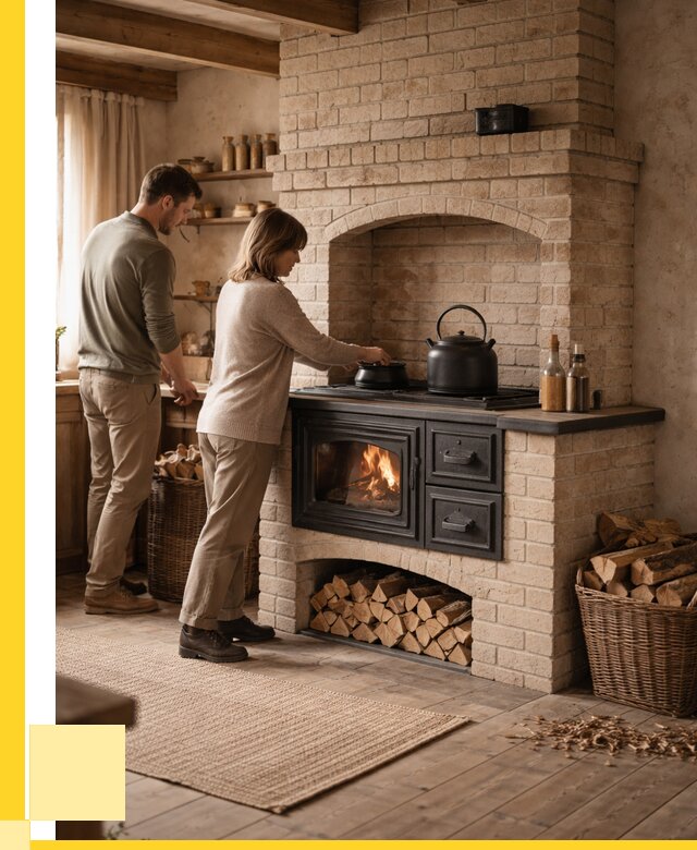 Печи с плитой в Владимире от 46688 р. | ЭриданВдм — кирпичная печь