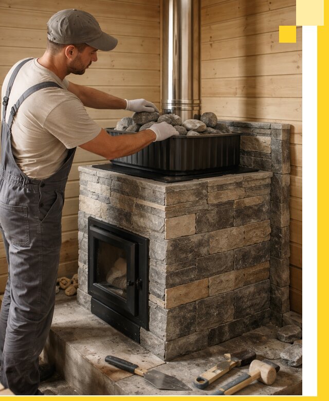 Печи для парной в Владимире, производство, монтаж и обслуживание