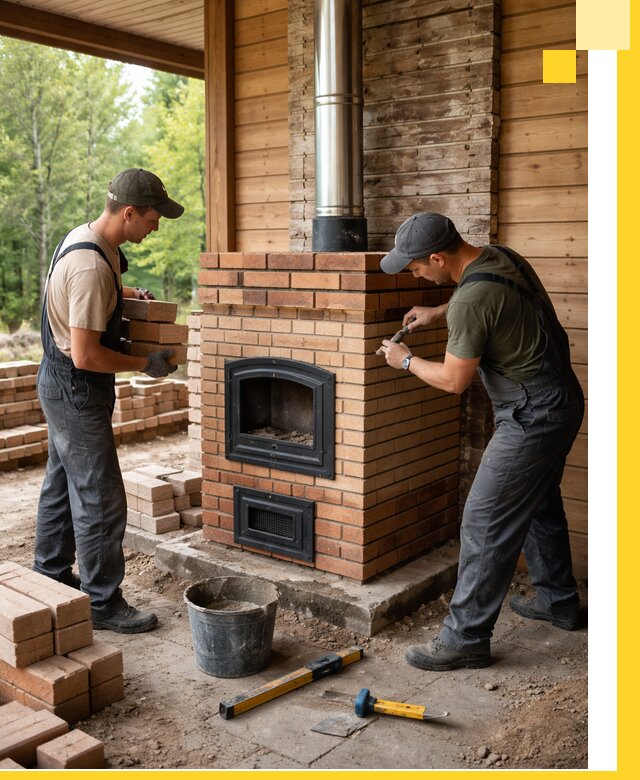 Производство и установка дачных печей под ключ в Владимире