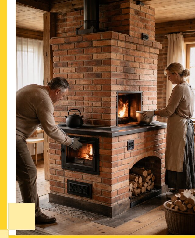 Печи для загородного дома под ключ в Владимире от 83000 р. | ЭриданВдм