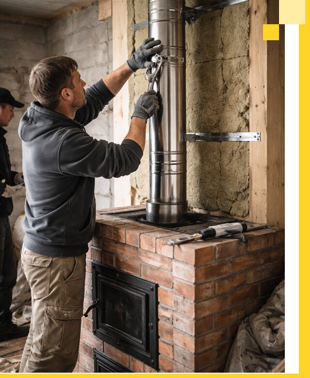 Изготовление и монтаж печей и дымоходов под ключ в Владимире