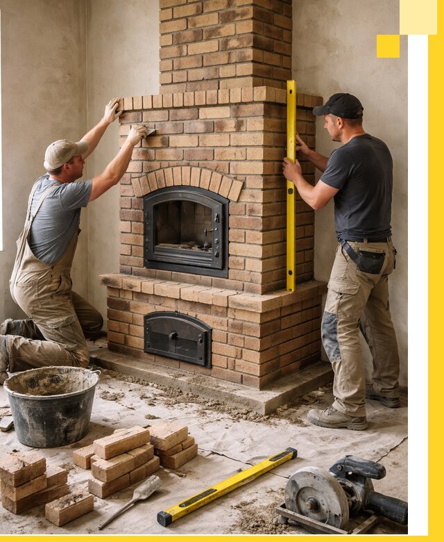 Продажа и установка печей и каминов для дома под ключ в Владимире