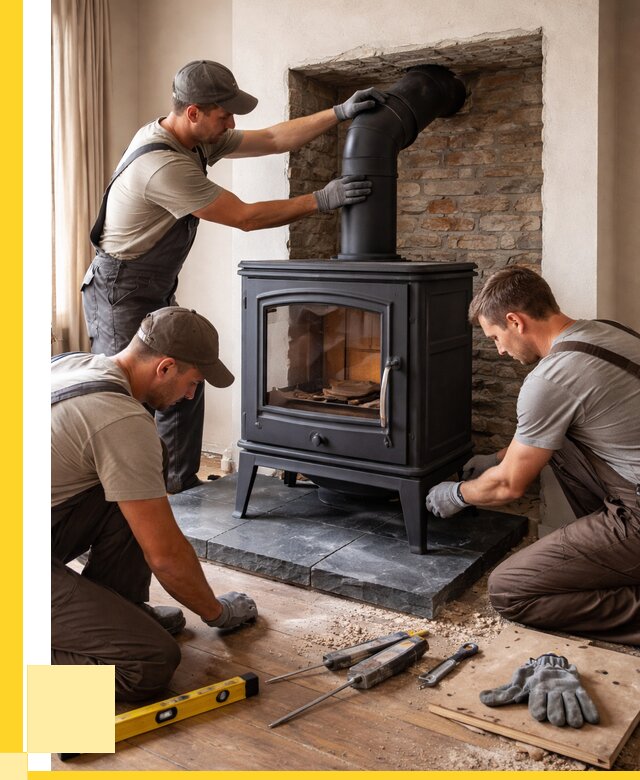 Монтаж печи камина в частном доме в Владимире от 25938 р. | ЭриданВдм