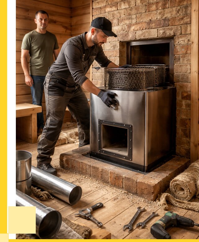 Монтаж банных печей под ключ в Владимире от 18675 р., ЭриданВдм