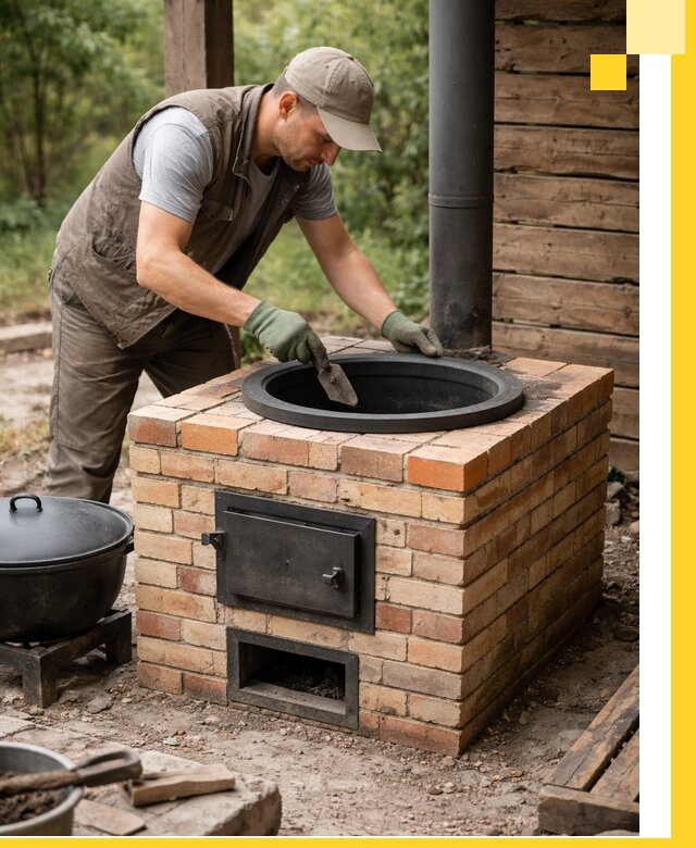 Изготовление и установка печей для казана в Владимире под ключ