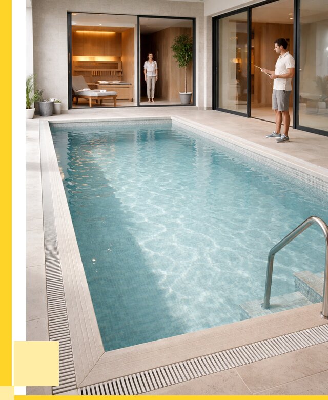 Отделка бассейна пленкой ПВХ в Владимире от 3631 р. - ЭриданВдм