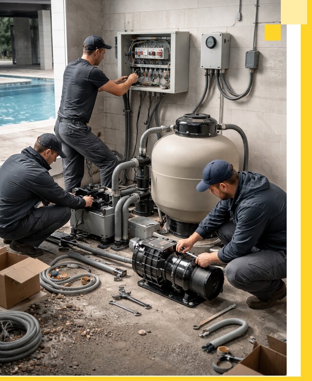 Профессиональный монтаж оборудования для бассейнов в Владимире