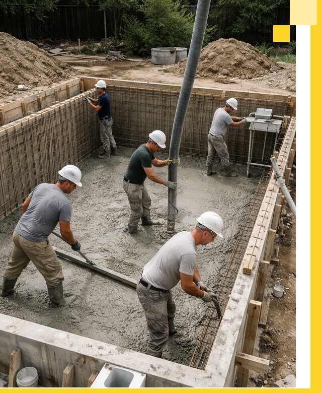 Строительство бетонных бассейнов под ключ в Владимире