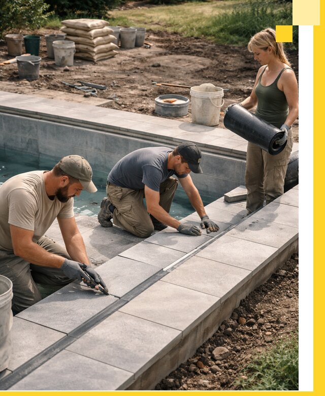 Строительство и монтаж уличных бассейнов под ключ в Владимире