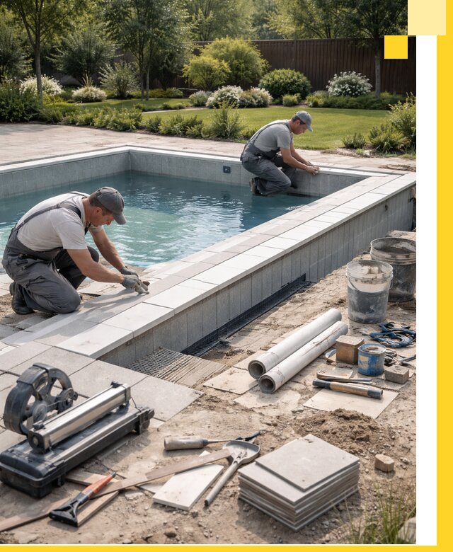 Строительство открытых бассейнов под ключ в Владимире профессионально