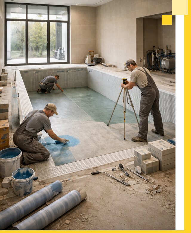 Проект и строительство закрытых бассейнов в Владимире под ключ