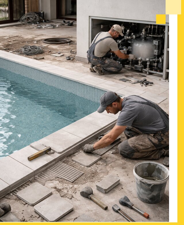 Строительство и монтаж бассейнов в коттедже в Владимире