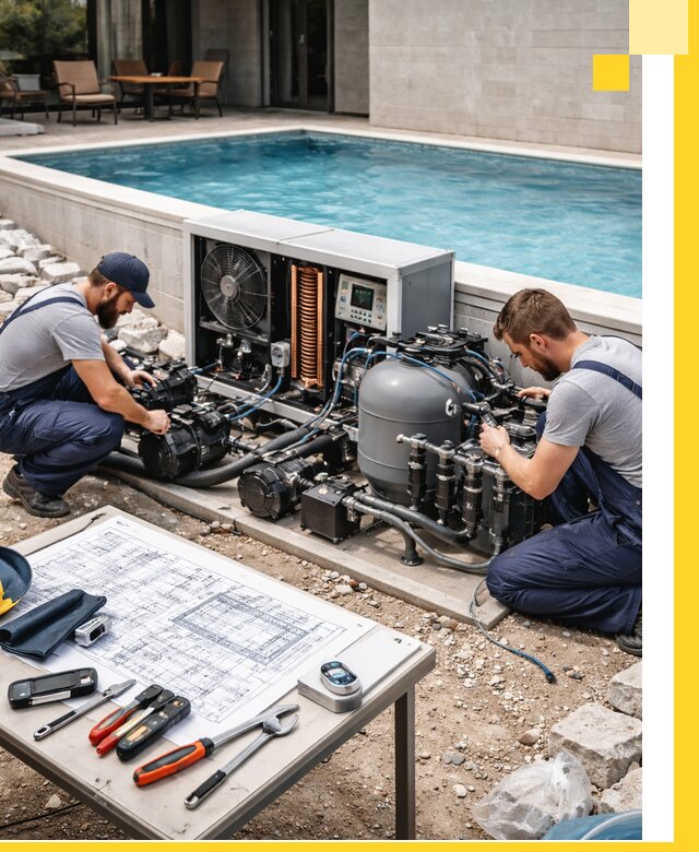 Проектирование и монтаж бассейнов с подогревом в Владимире