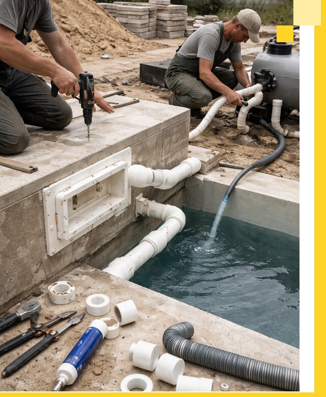 Строительство скиммерных бассейнов под ключ в Владимире