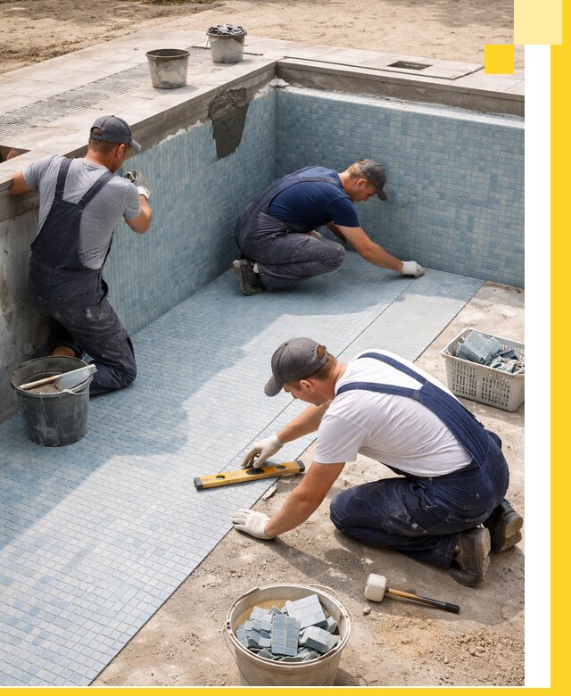 Укладка и установка плитки для бассейнов под ключ в Владимире