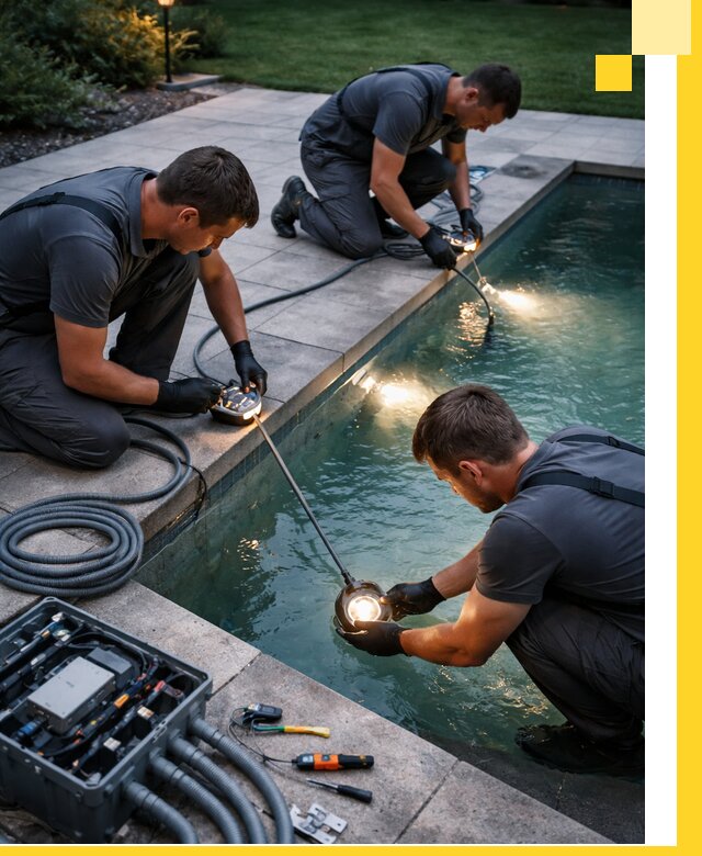 Профессиональное освещение бассейнов в Владимире: дизайн и монтаж