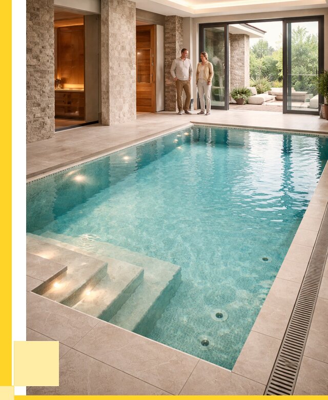 Бассейн во дворе в Владимире: проект, отделка от 1245000 р. | ЭриданВдм