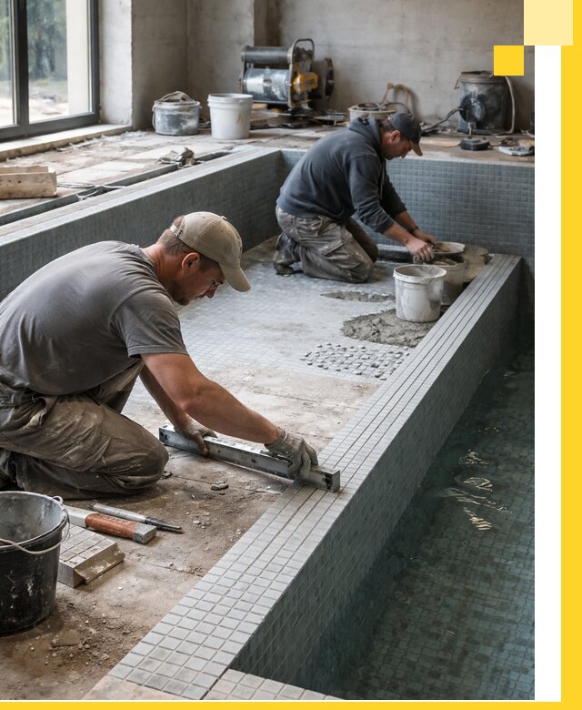 Строительство бассейна в частном доме в Владимире под ключ