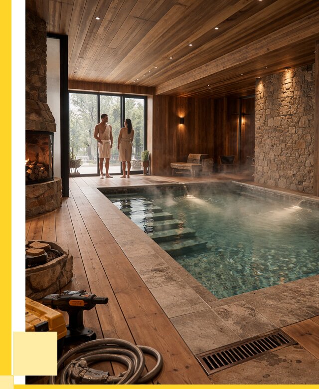 Проекты бань с бассейном под ключ в Владимире от 77813 р., ЭриданВдм