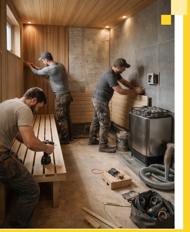 Сауны под ключ в Владимире, проектирование, строительство, отделка