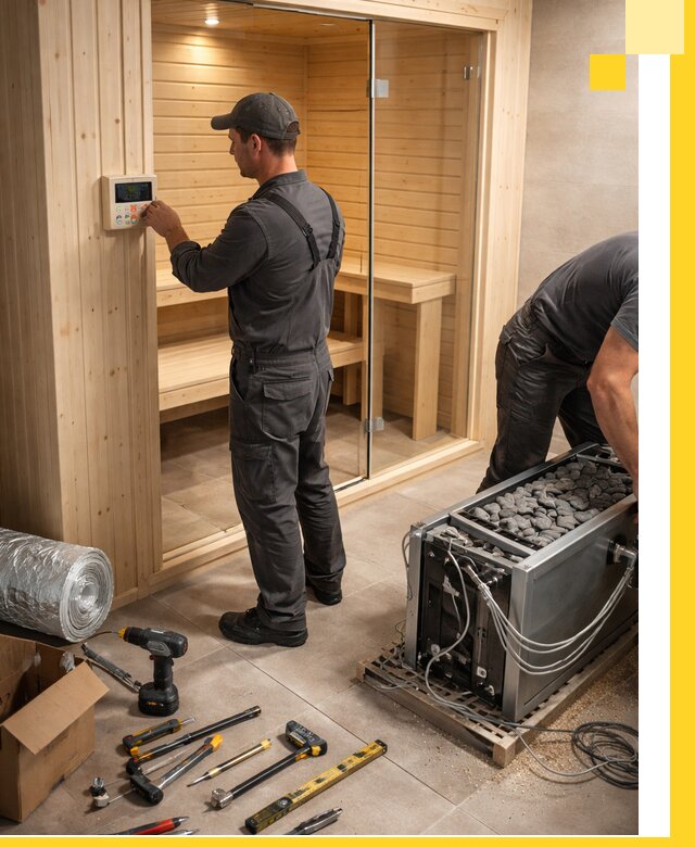 Поставка, установка и монтаж электрических саун в Владимире