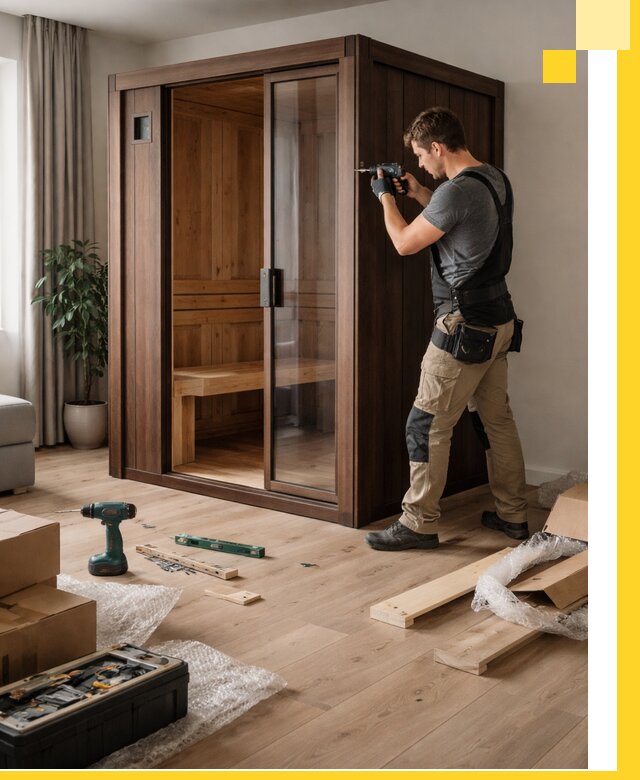 Установка и производство мини саун под ключ в Владимире