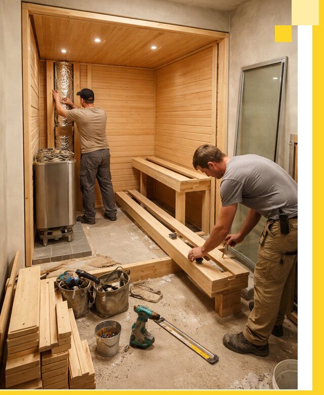 Проектирование и установка домашних саун под ключ в Владимире