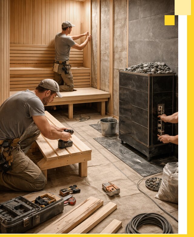 Дизайн и строительство интерьерных саун под ключ в Владимире