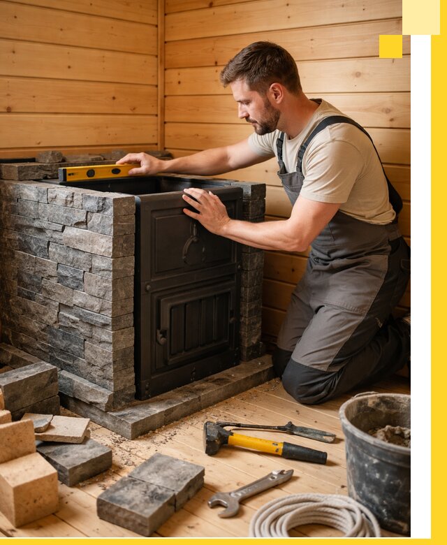 Производство и установка печей для саун под ключ в Владимире