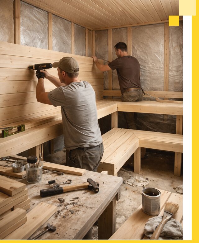 Профессиональная отделка бань и саун под ключ в Владимире