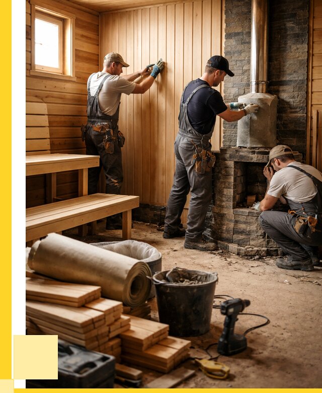 Ремонт бань под ключ в Владимире от 46688 р. | ЭриданВдм