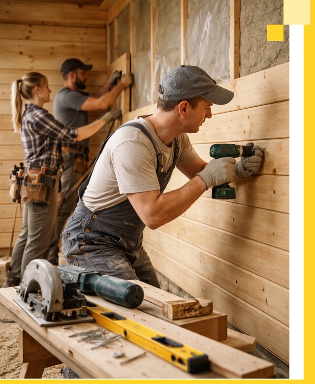 Обшивка бань под ключ в Владимире: отделка стен и потолков