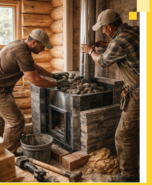 Строительство и отделка русских бань под ключ в Владимире