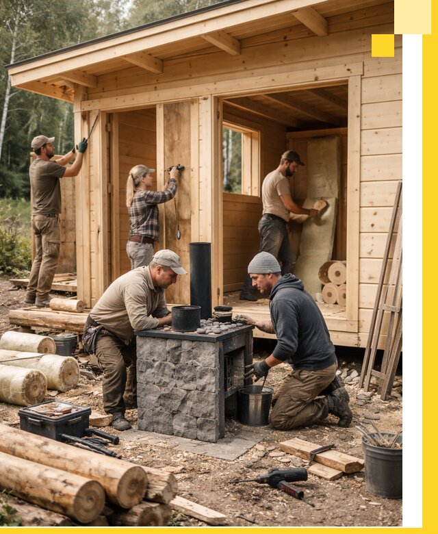 Купить баню под ключ в Владимире строительство монтаж отделка