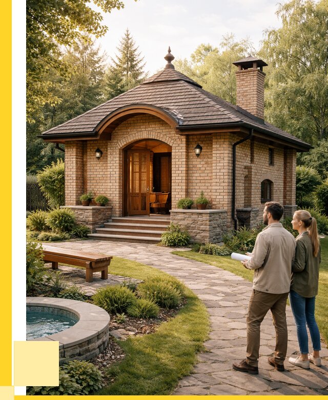 Проект кирпичной бани в Владимире от 31125 р. | ЭриданВдм