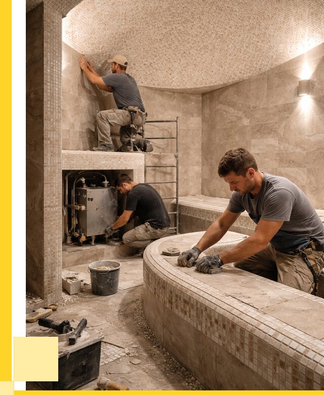 Монтаж хамамов под ключ в Владимире от 259375 р. ЭриданВдм