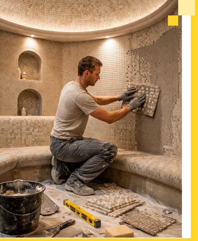 Устройство и монтаж домашнего хамама под ключ в Владимире