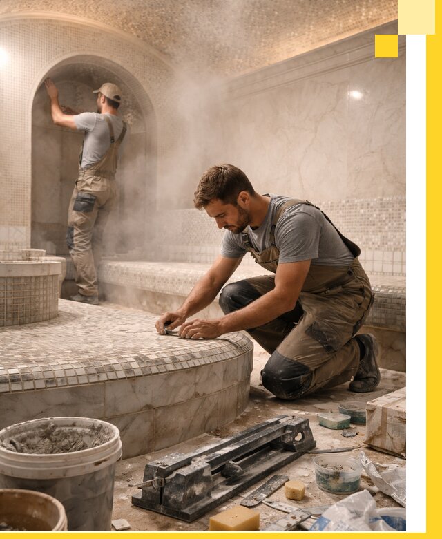 Профессиональный дизайн хамама и SPA под ключ в Владимире