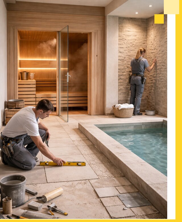 Комплексный дизайн и отделка интерьеров SPA под ключ в Владимире